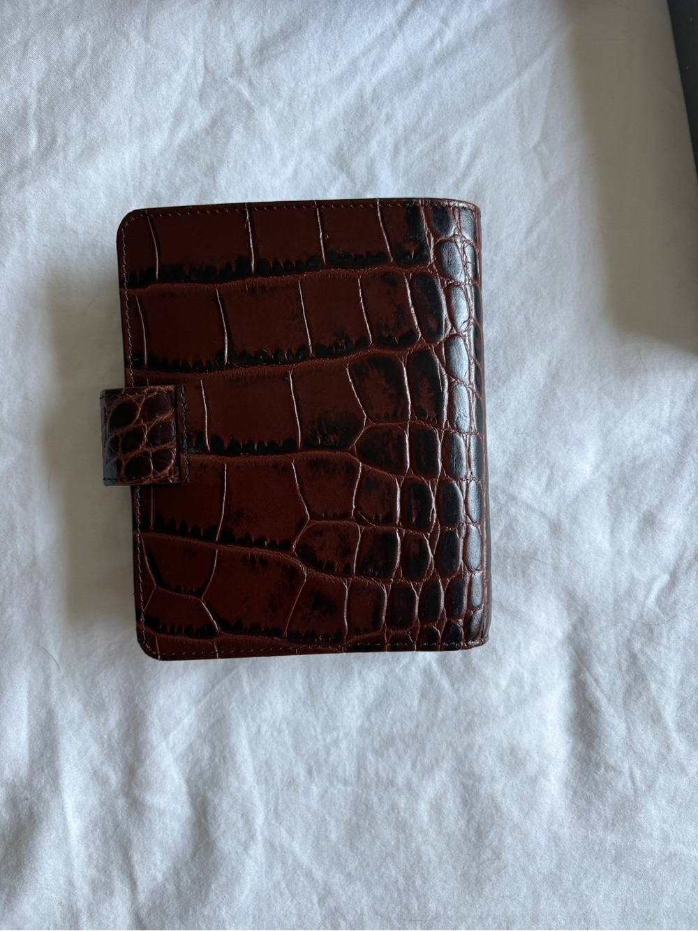 Filofax chestnut Croc Leather Pocket Organiser - Picture 3 of 4